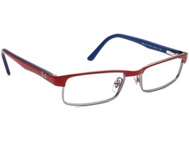 Ray Ban kids&#39; Eyeglasses RB 1032 4016 Red/Silver Rectangular Metal 47[]1... - $750.65 MXN