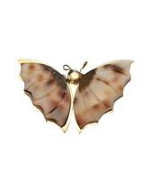 Vintage Spotted Conch Shell Butterfly Brooch - £14.45 GBP