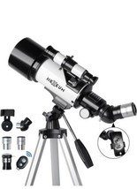 Telescope 70mm Aperture 500mm For Kids &amp; Adults Astronomical Refracting Portable - £83.08 GBP