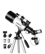 Telescope 70mm Aperture 500mm For Kids &amp; Adults Astronomical Refracting ... - £81.76 GBP