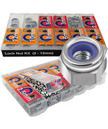  524-Piece Stainless Steel Metric Locknut Assortment - £30.32 GBP