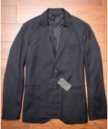 Armani Exchange A|X $250 Men&#39;s Black Edge Trim Sport Coat Blazer 40 - £60.03 GBP