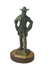 Buffalo Bill Cody Postel 1978 Pewter western native figurine sculpture c... - $64.35
