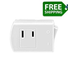 13 Amp Plug-in Switch Tap With On/off Switch White Leviton Rocker Pk Wire NEW - £7.89 GBP