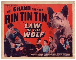 *Law Of The Wolf (1939) Title Lobby Card RIN-TIN-TIN Jr. Western Crime Drama - £51.13 GBP