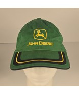 John Deere Unstructured Strapback Hat Cap Nothing Runs Like a Deer Black... - $14.71