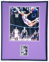 Vince Carter 16x20 Framed Game Used Warmup &amp; Photo Display Toronto Raptors - £62.27 GBP