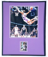 Vince Carter 16x20 Framed Game Used Warmup &amp; Photo Display Toronto Raptors - £62.12 GBP