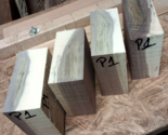 FOUR (4)  SAPPY BLACK WALNUT BOWL BLANKS LATHE TURNING BLOCK 6 X 6 X 2 3... - $48.46