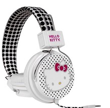 Hello Kitty Polka Dot Design Headphone With Mic iPod, iPhone, Tablets Compatible - £19.49 GBP