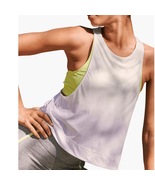 FP Movement Free People Rise &amp; Run Sports Bra Tank White/Green Large (12... - $67.01 CAD
