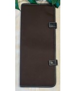 Baekgaard Tie Case Bifold Travel Accessory Magnetic Snaps Tobacco Brown LN - $25.87 CAD
