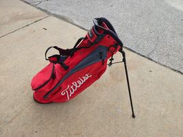 Titleist Players 4 Divider Dual Strap Golf Stand Bag Black/Red - $113.99