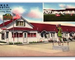 M &amp; N Motel Browning Montana MT Linen Postcard Z10 - $3.91