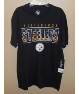 Pittsburgh Steelers Men&#39;s Size Small T-Shirt Top Tee Black New NFL Team ... - £15.52 GBP