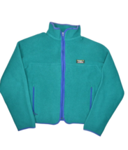 Vintage LL Bean Jacket Mens M Blue Fleece Full Zip Sweatshirt Retro Logo... - £21.42 GBP