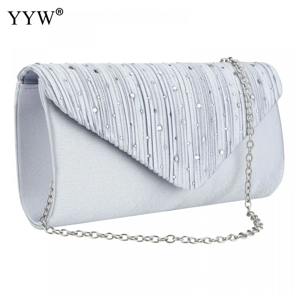 Satin Envelope Bag Women 2023 Evening Party Clutch Bags Female Chain  Handbags C - $67.10