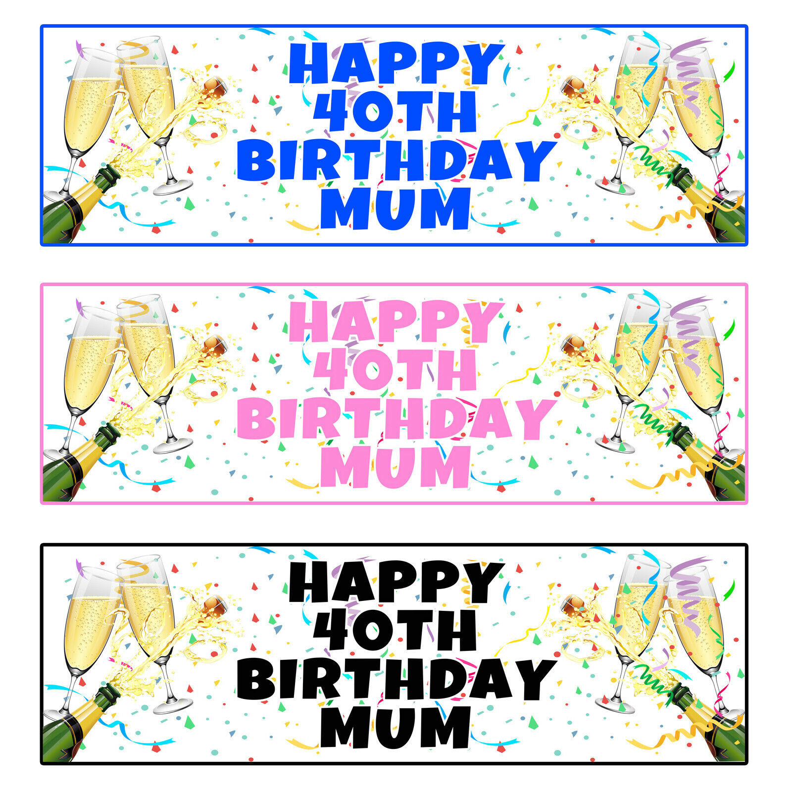PERSONALISED BIRTHDAY BANNER - 18th 21st 30th 40th 50th Birthday Party B... - $4.70