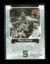 2009-10 Ud Tournament Titans Basketball Card TT-MJ Magic Johnson Spartans Lakers - £7.90 GBP