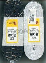 Chevron Elastic Ribbon Height 3 15/16in 2110/100 Stretch White or Black - $2.80+