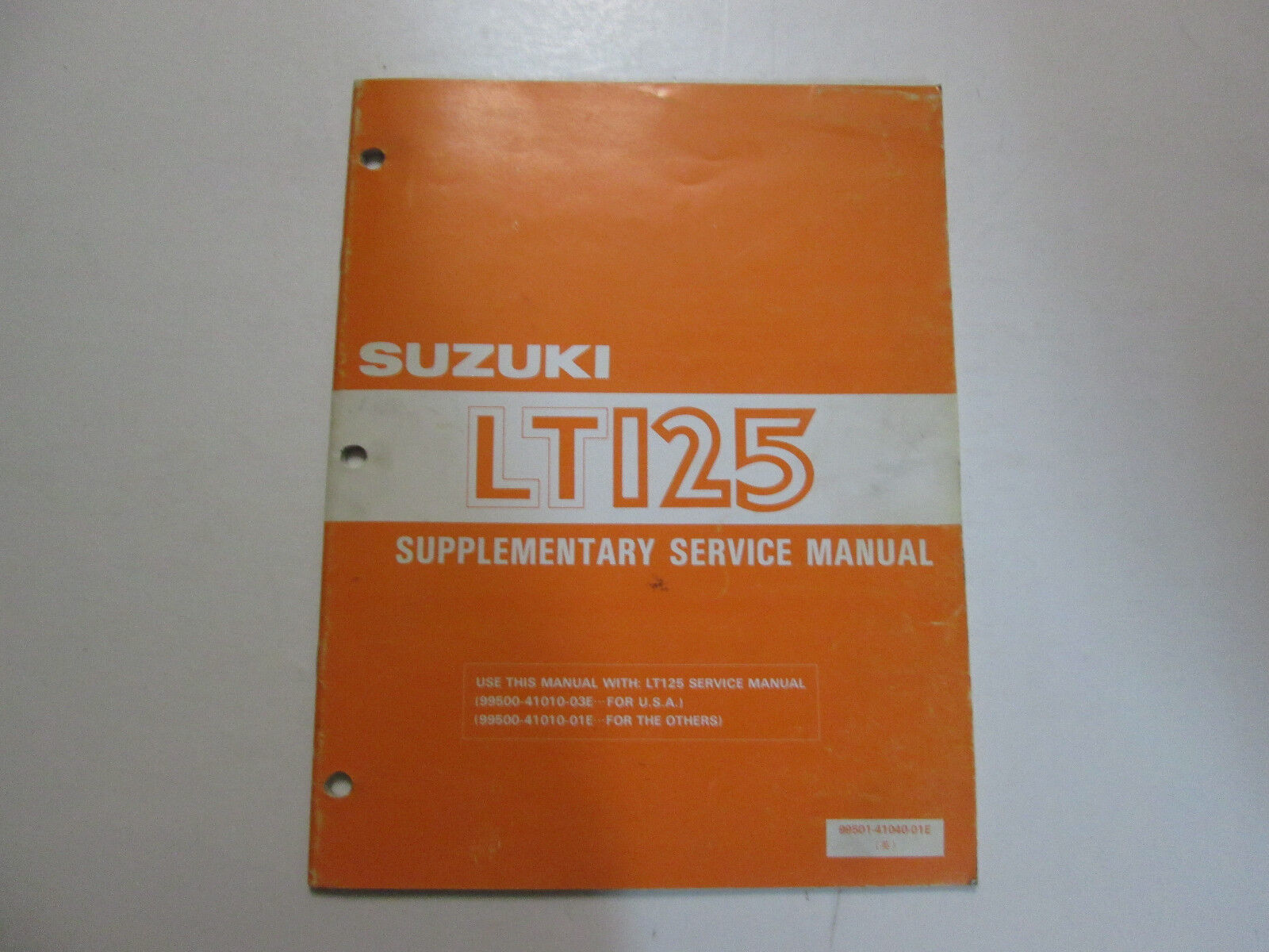 1984 Suzuki LT125 Supplementary Service Manual FADING 99501-41040-01E OEM DEAL - £14.15 GBP