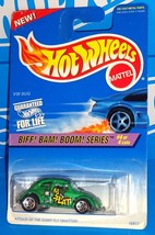 Hot Wheels 1997 Biff! Bam! Boom! Series #543 VW Bug Green w/ 5SPs HW Logo - £3.95 GBP