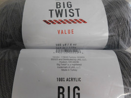 Big Twist Value lot of 2 Medium Grey Dye Lot 645144 - £7.83 GBP