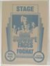 Rod Stewart Faces / Foghat - Vintage Original 1970&#39;s Cloth Backstage Pass *LAST1 - £15.71 GBP