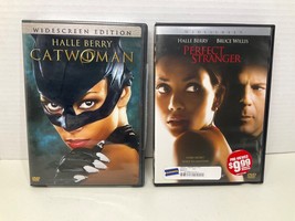 2 Halle Berry DVD&#39;s Movies Catwoman &amp; Perfect Stranger Widescreen Editions - $16.98