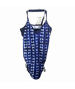 Athleta Side Scrunch Tankini Top Womens Size 38 b/c Blue Tie Dye Mashiko - $33.66