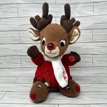Dan Dee Christmas Rudolph the Red Nosed Reindeer Musical 2021 Plush Stuffed 12&quot; - £12.63 GBP