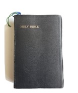 Holy Bible King James Version Collins Black Leatherette Cover Red Edged ... - £33.50 GBP