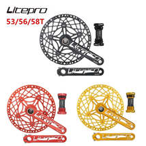 Litepro Elite MTB Folding Bicycle Hollow One-Integrated Crankset Single ... - £61.35 GBP