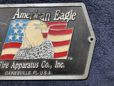 AMERICAN EAGLE Fire  Truck Apparatus Emblem Plaque (LARGE) - Gainesville FL Item image 4