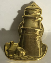 Lighthouse Gold Colored Small Pin J1 - $5.93