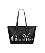 Womens Good Vibes Black Tote Bag - $59.99