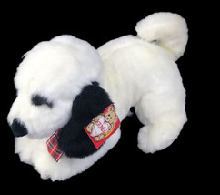 Gund &quot;Marshmallow&#39;s New Friend&quot; Black &amp; White Spot Puppy Dog 16” Plush #... - £23.26 GBP