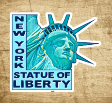 New York Statue Of Liberty Decal Sticker 3.25&quot; x 2.75&quot;  Vinyl Vintage Style - £4.12 GBP