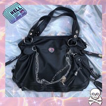 Xiuya Harajuku Y2K Style Shoulder Bags For Women Japanese Tote Bag Big Punk Hand - £55.63 GBP