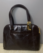 Bueno Collection Handbag Purse Faux Leather Croc Brown Size Medium - £14.94 GBP