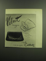 1949 Coblentz Hand bags Ad - Velvet Magic - £14.85 GBP