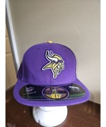 Minnesota Vikings New Era NFL On Field 59FIFTY Cap Purple Fitted Hat Siz... - $25.23