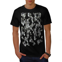 Wellcoda Money Dollar Cash Mens T-shirt, Bank Graphic Design Printed Tee - £14.63 GBP+