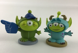 Disney Pixar Alien Remix Monsters Inc Mike Sully 2&quot; PVC Figure Topper Lot - $18.76