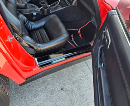 1978-1982 C3 CORVETTE DOOR SILLS GLOSS BLACK POWDERCOAT 2PC - $215.95