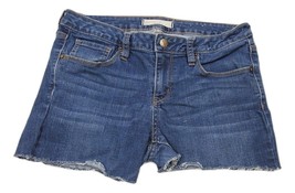 Bullhead Black Cut Off Blue Denim Jean Shorts Womens JUNIOR Size 11 - £3.18 GBP