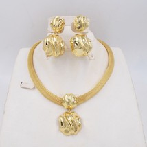 H quality ltaly 750 gold color jewelry set for women african beads fashion necklace set thumb200