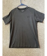 Under Armour Men’s Heather Gray Loose Fit Heat Gear Athletic Top Shirt M... - $24.60 CAD