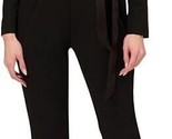 NWT Adrianna Papell Long Sleeve Crepe Tuxedo Collar Black Jumpsuit Size ... - $74.79