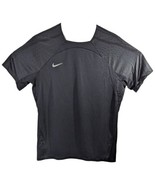 New Nike Football Soccer Running Shirt Mens Size L Large Black Tee Slim ... - $33.73